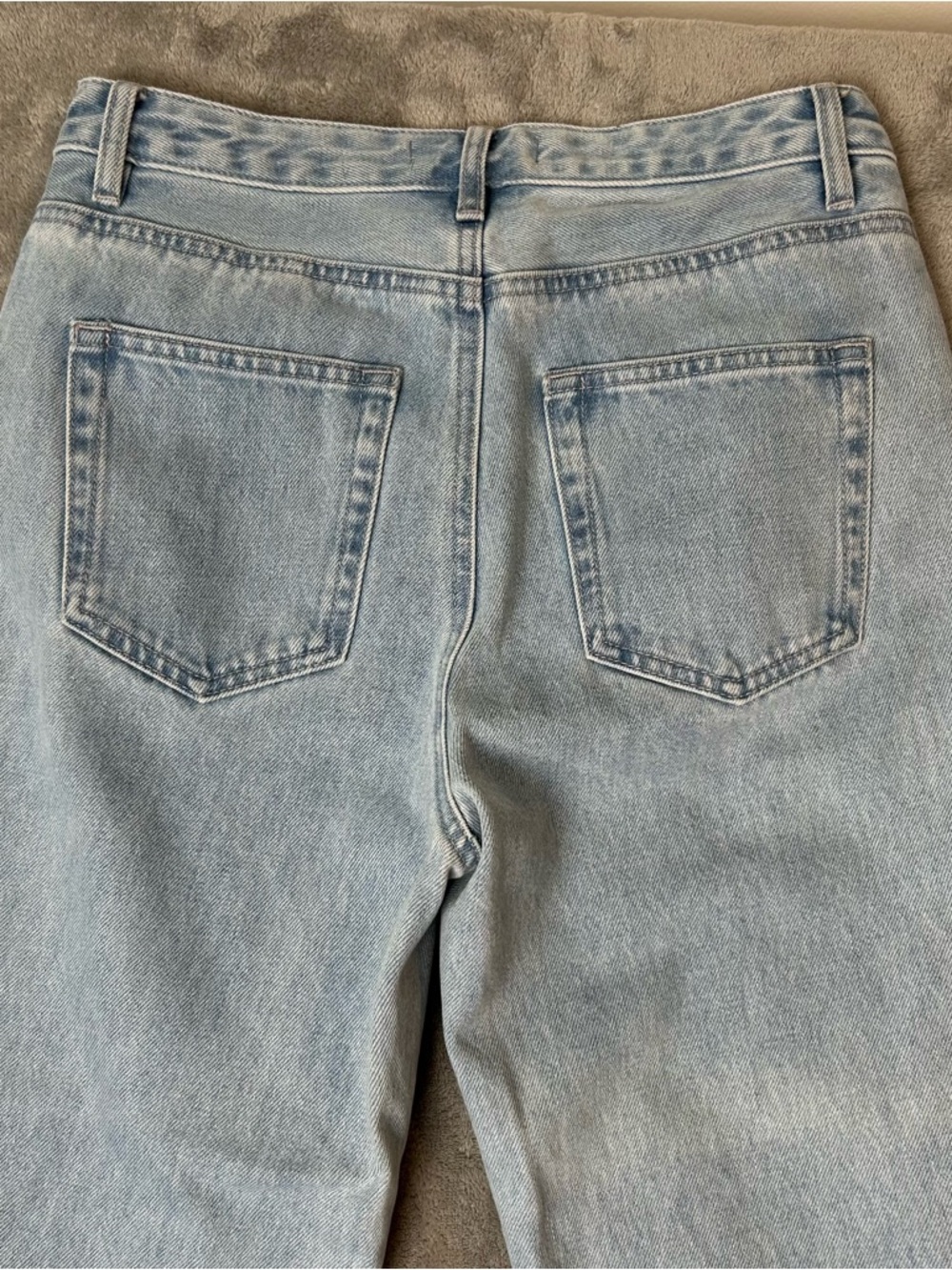 Assembly Label Jeans Straight Relaxed Fit Blue Denim Jeans Women’s Size 8 - Picture 8 of 16